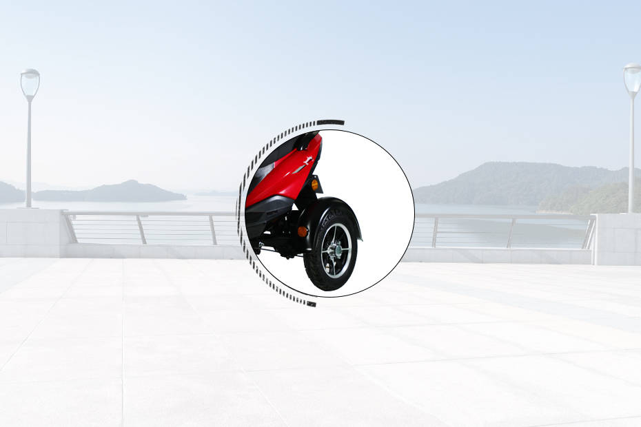 Amo Mobility Jaunty-3W Rear Tyre View