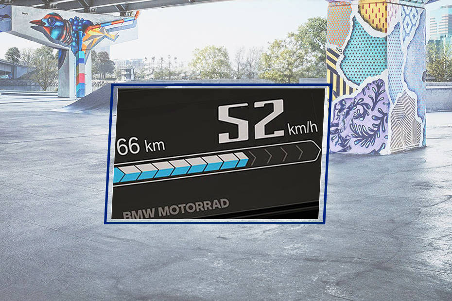 BMW CE-02 Speedometer View