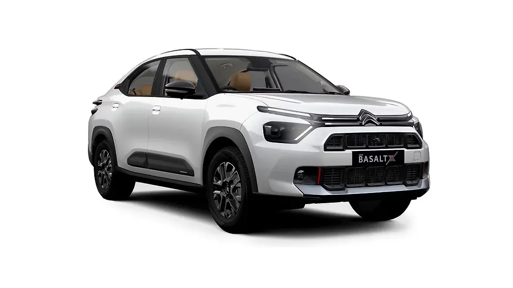 Citroen Basalt X Polar White With Perla Nera Black Roof