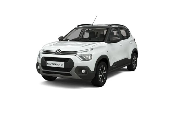 Citroen C3 Polar White With Platinum Grey