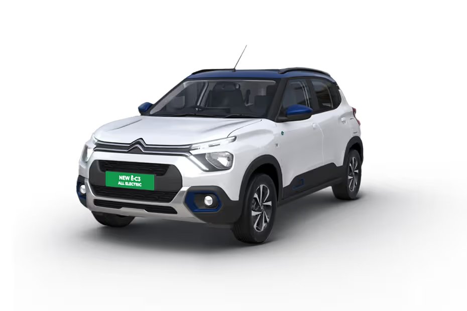 Citroen eC3 Polar White With Cosmo Blue