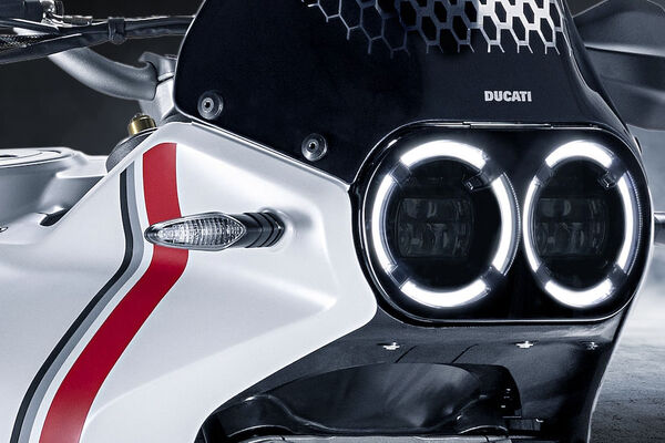 Ducati DesertX Headlight View