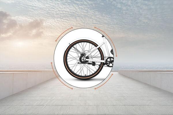 EMotorad Legend 07 Rear Wheel View