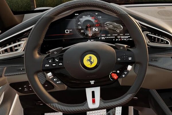 Ferrari Purosangue SUV Steering Wheel