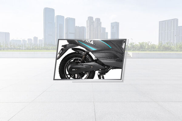 Hero Electric Atria Rear Suspension View