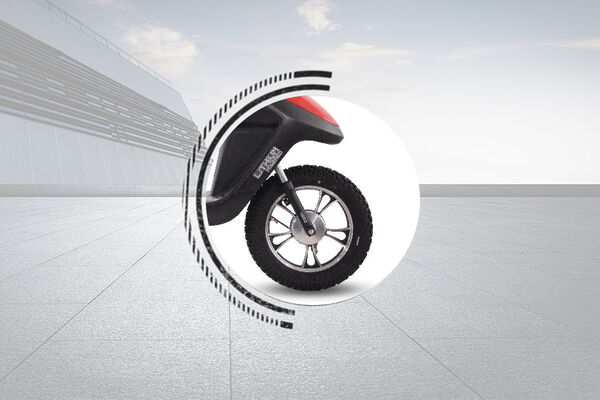 Hero Electric Flash Front Tyre View