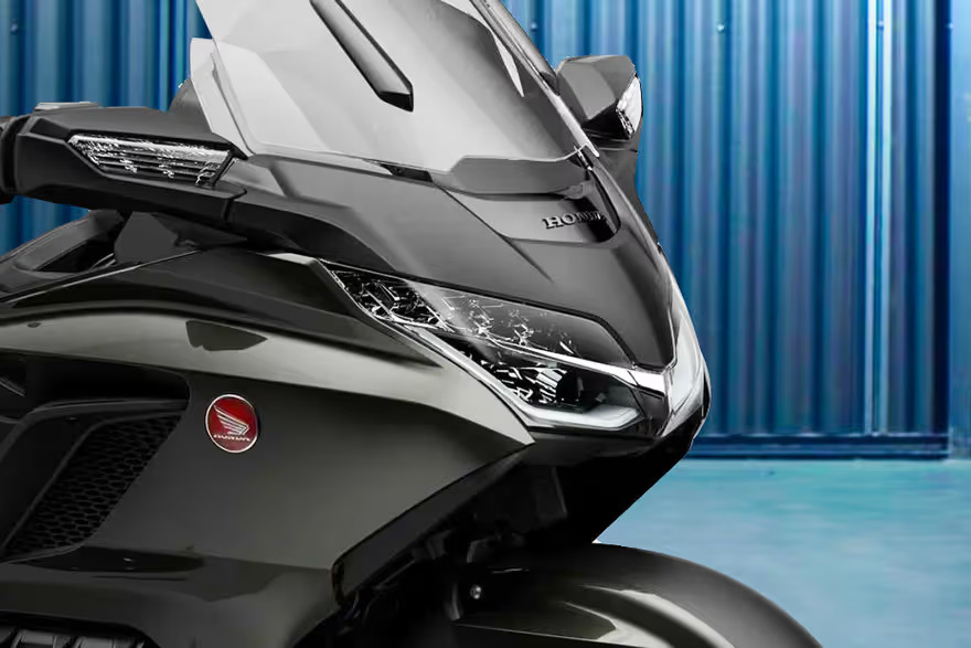 Honda Gold Wing Windshield View