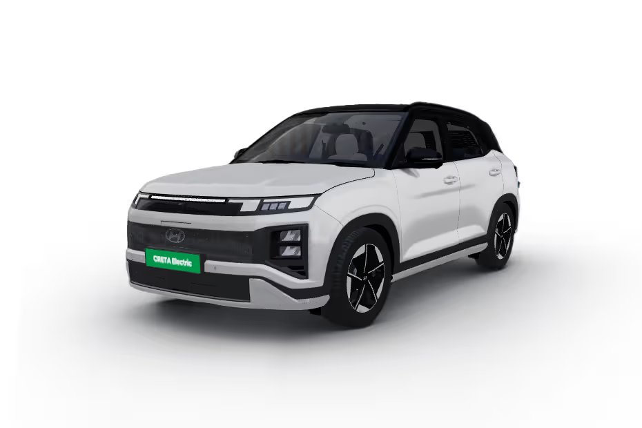 Hyundai Creta EV Atlas White With Black Roof