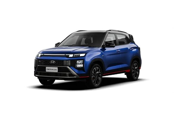Hyundai Creta N Line Thunder Blue With Abyss Black Roof