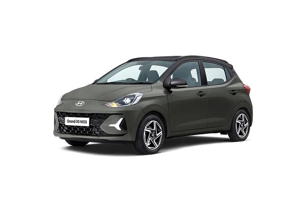 Hyundai Grand i10 Nios Spark Green With Black Roof
