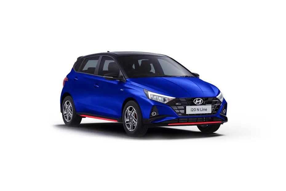 Hyundai i20 N Line Thunder Blue With Abyss Black
