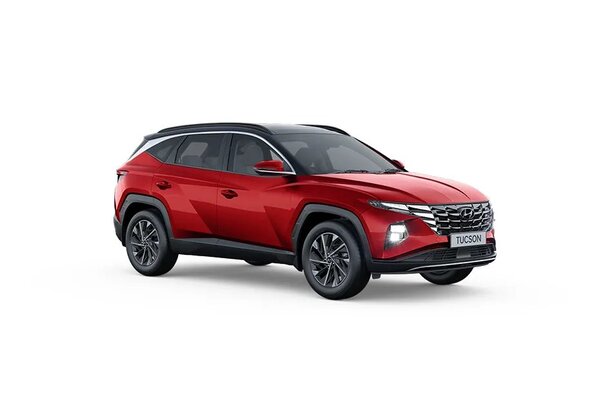 Hyundai Tucson [2022-2025] Fiery Red With Black Roof