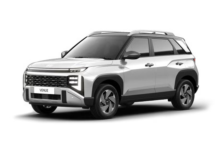 Hyundai Venue Atlas White With Abyss Black