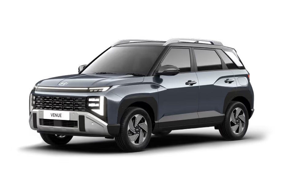 Hyundai Venue Hazel Blue With Abyss Black Roof
