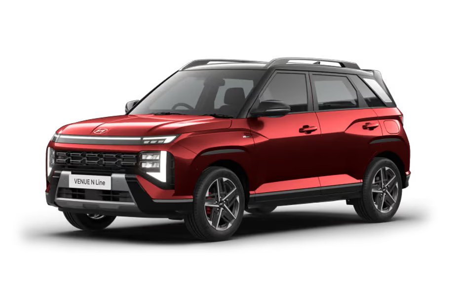 Hyundai Venue N Line Dragon Red With Abyss Black