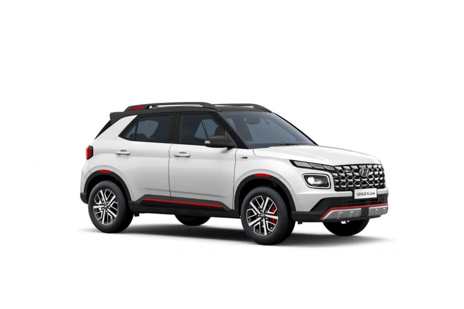 Hyundai Venue N Line [2022-2025] Atlas White With Abyss Black