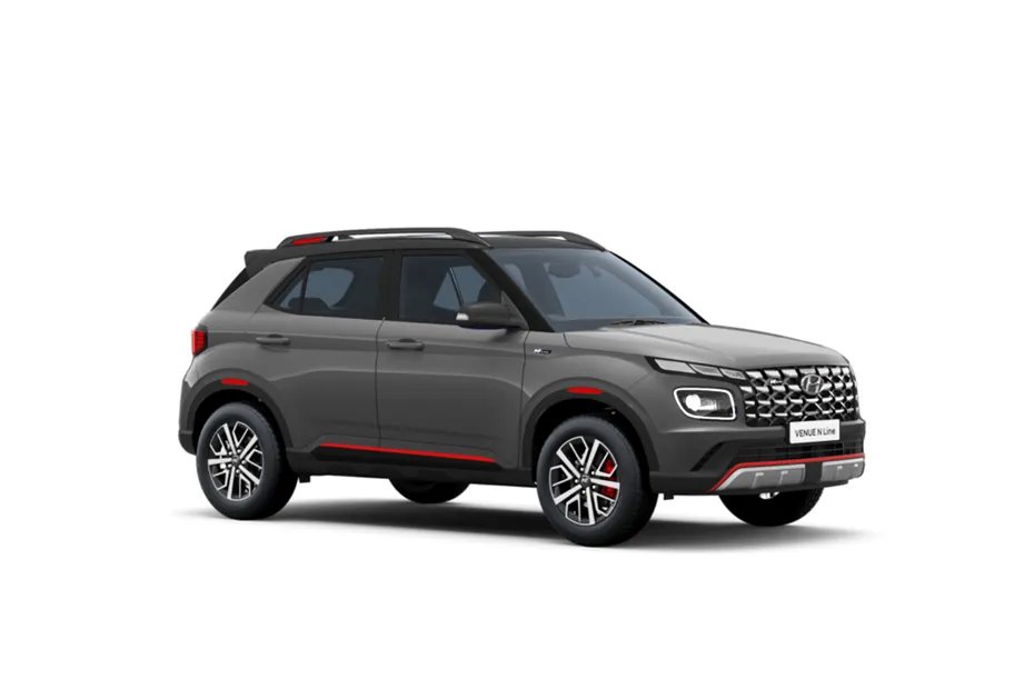 Hyundai Venue N Line [2022-2025] Shadow Grey With Abyss Black Roof