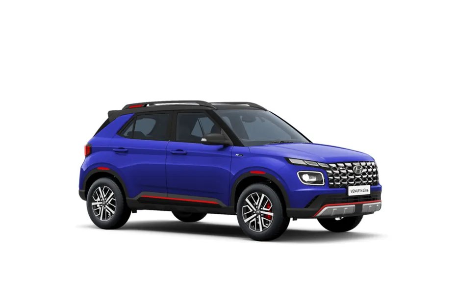Hyundai Venue N Line [2022-2025] Thunder Blue With Abyss Black