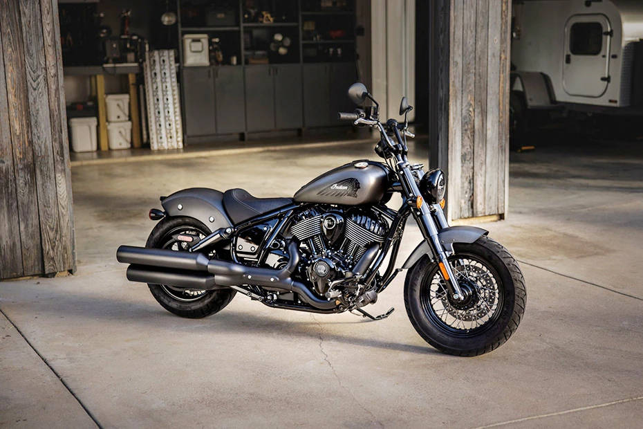 Indian Chief Bobber Dark Horse Front Right View