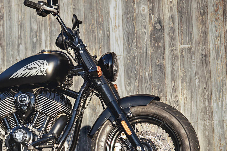 Indian Chief Bobber Dark Horse Mudguard And Suspension View