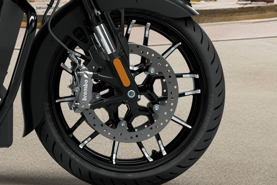 Indian Roadmaster Front Break View