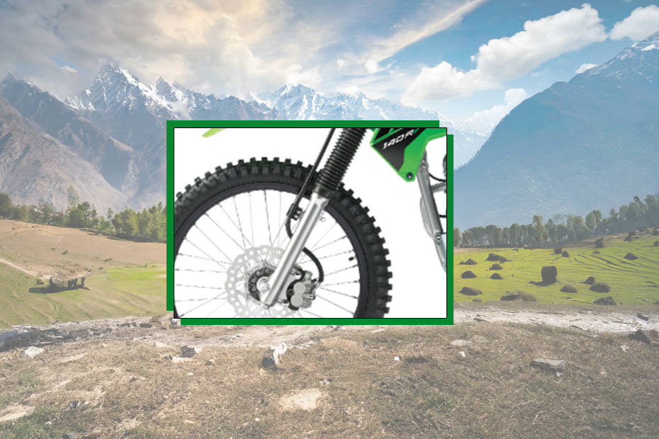 Kawasaki KLX 140R F Front Disc Break View