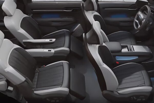 Kia EV9 Seats Aerial View