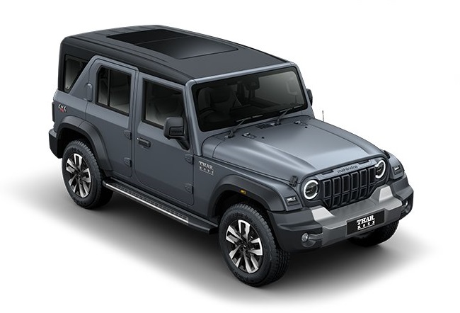 Mahindra Thar ROXX Battleship Grey