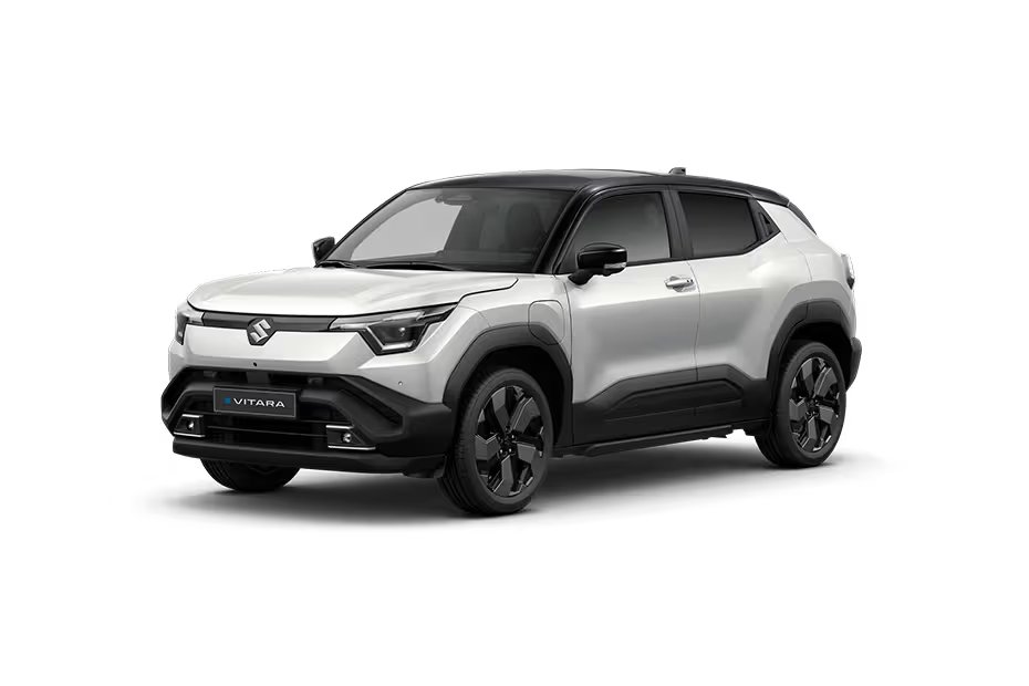 Maruti Suzuki e Vitara Arctic White Pearl With Bluish Black Pearl