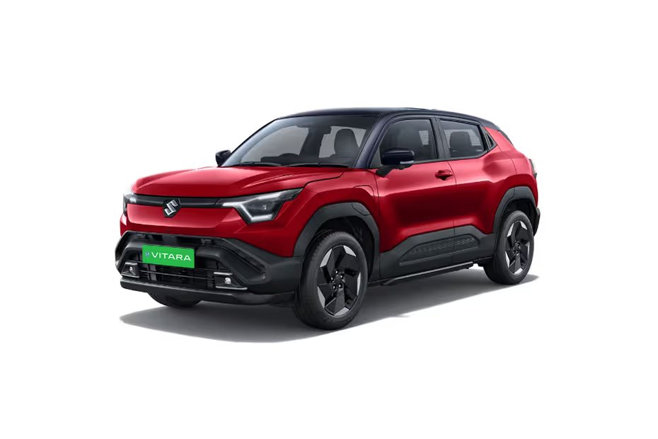 Maruti Suzuki e Vitara Opulent Red With Bluish Black Roof