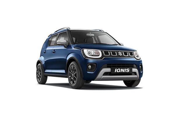 Maruti Suzuki Ignis Nexa Blue With Silver Roof