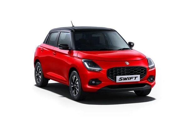 Maruti Suzuki Swift Sizzling Red With Pearl Midnight Black Roof