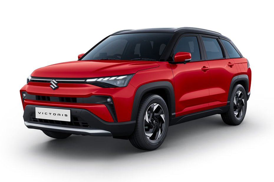 Maruti Suzuki Victoris Sizzling Red With Bluish Black Roof