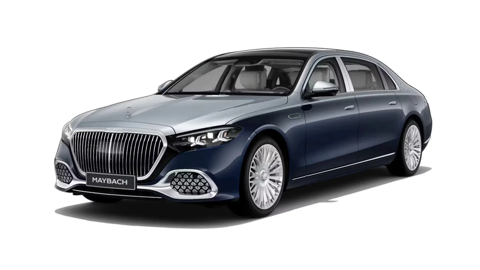 Mercedes-Benz Maybach S-Class Nautical Blue Metallic High Tech Silver Metallic