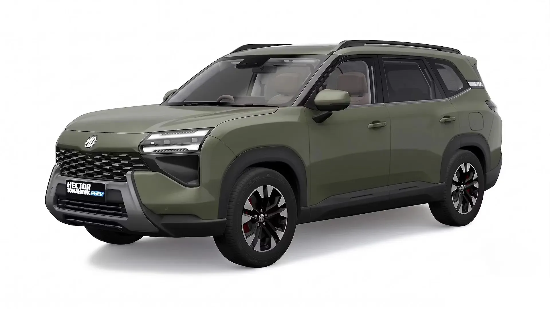 MG Hector Tomahawk PHEV Khaki Green