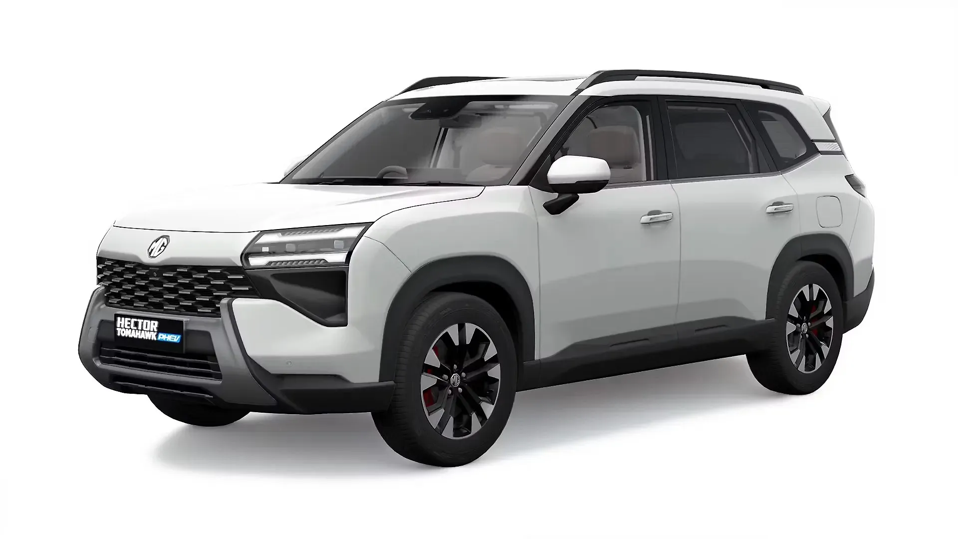 MG Hector Tomahawk PHEV Pearl White