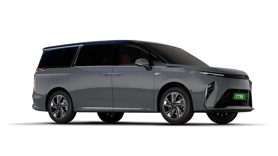 MG M9 EV Concrete Grey With Black Roof