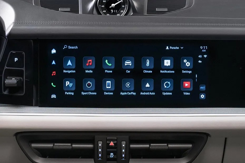 Porsche Cayenne Infotainment System Main Menu