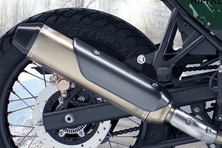 Royal Enfield Himalayan Exhaust View