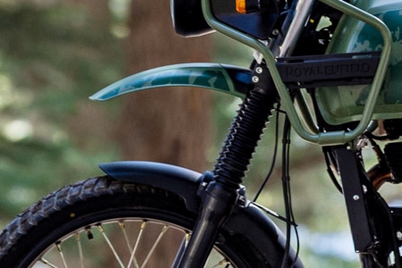 Royal Enfield Himalayan Front Mudguard And Suspension
