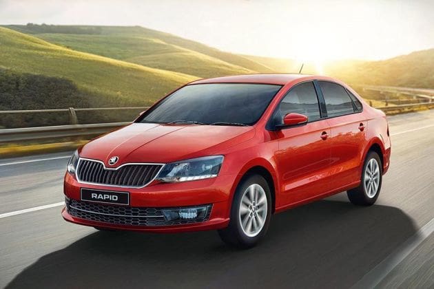 Skoda Rapid TSI Front Left View