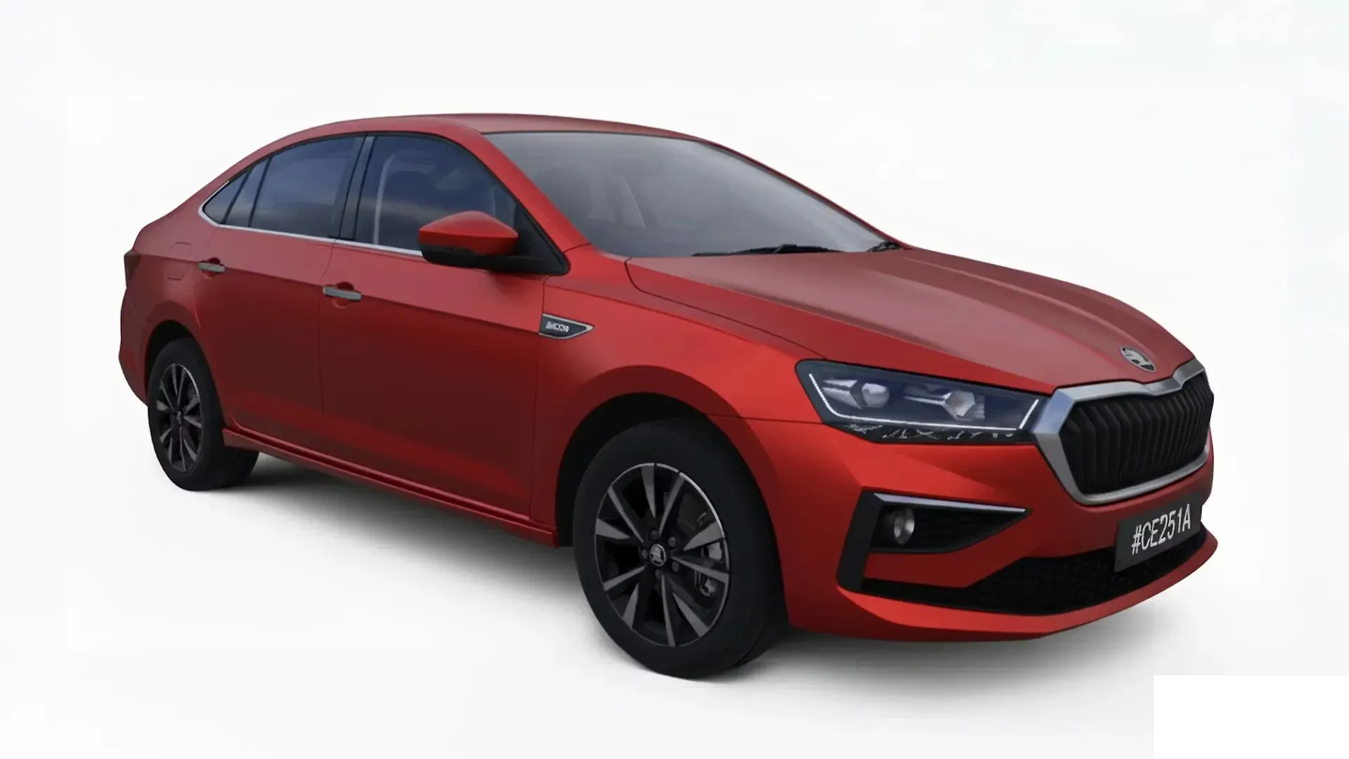 Skoda Slavia Cherry Red