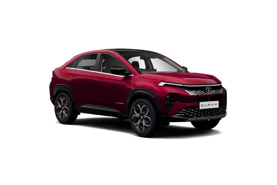 Tata Curvv Nitro Crimson With Black Roof