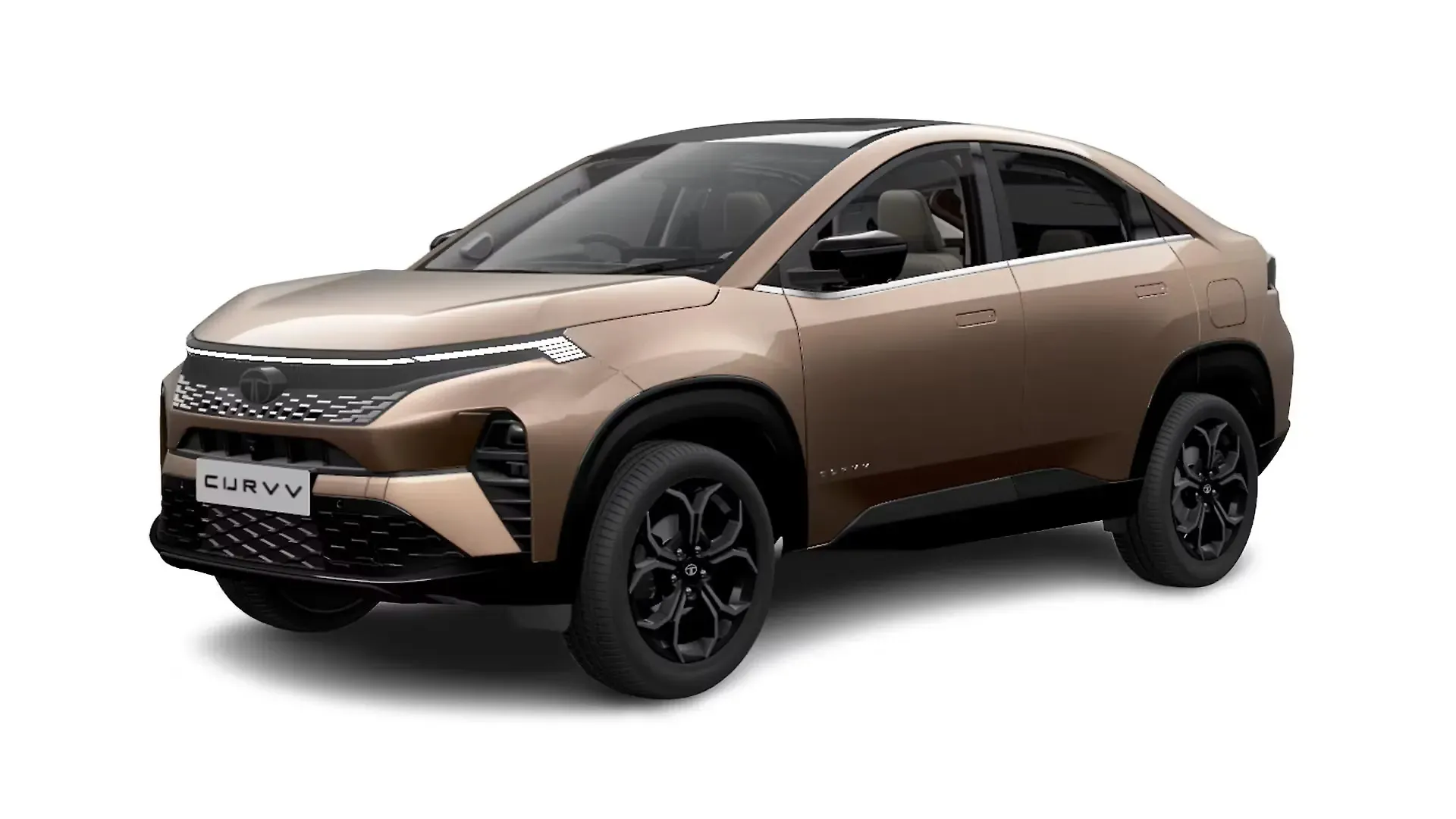 Tata Curvv Gold Essence With Black Roof