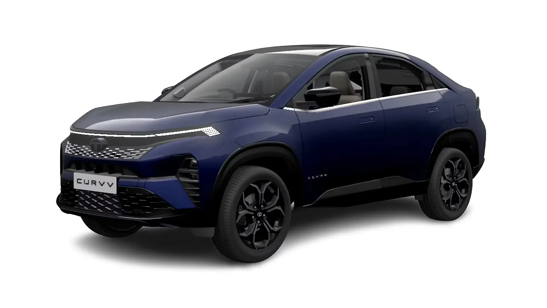 Tata Curvv Opera Blue With Black Roof