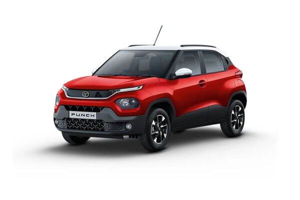 Tata Punch [2021-2026] Calypso Red With White Roof