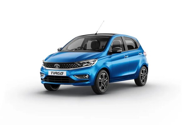 Tata Tiago Tornado Blue With Black Roof