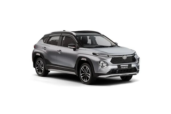 Toyota Urban Cruiser Taisor Enticing Silver With Midnight Black