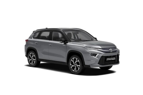 Toyota Urban Cruiser Hyryder Enticing Silver With Midnight Black