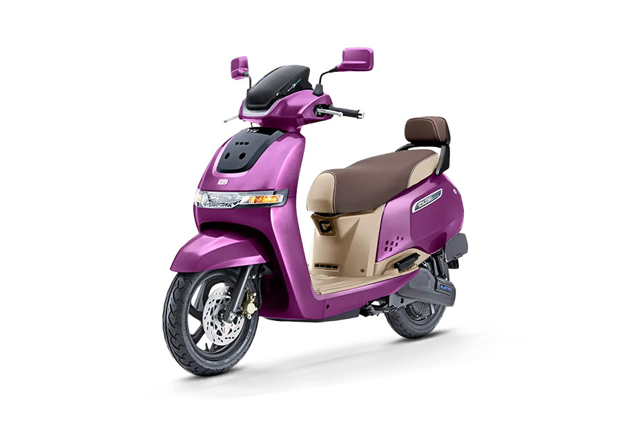 TVS iQube Magnifecence Purple Beige